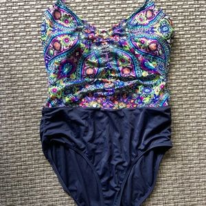 Athleta Baja One Piece Swimsuit size M